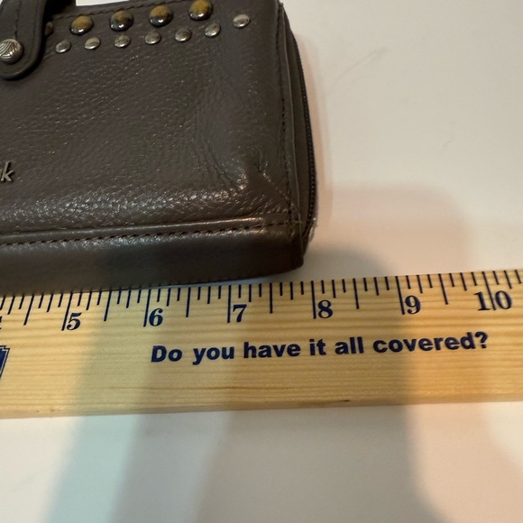 The Sak Dark Gray Smart Phone/Organizing Crossbody Bag with Stud Accents - Picture 6 of 7